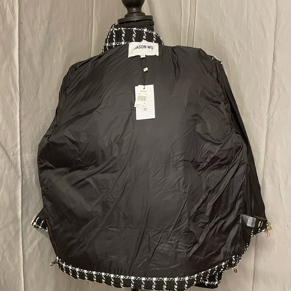 NWT Jason Wu Black and White Puffer Jacket - Picture 7 of 12